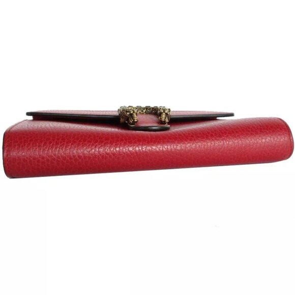 Auth GUCCI Dyonisus Chain wallet Red leather - Picture 7 of 12